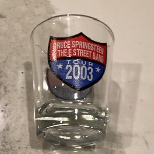 Springsteen Clear Shot Glass Tour 2003